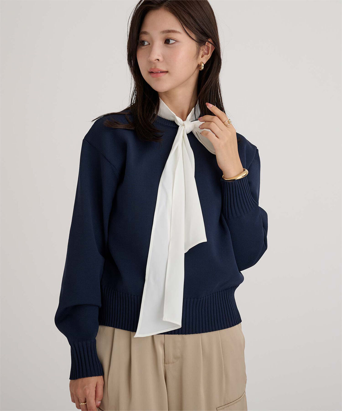 ur's「襟付きニットプルオーバー」|ニット・セーター|