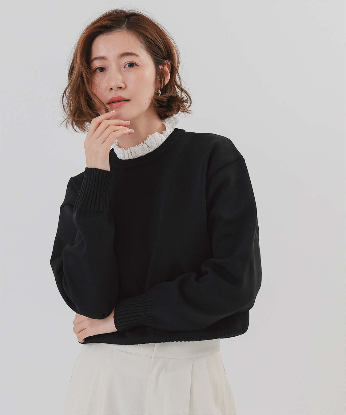 ur's「襟付きニットプルオーバー」|ニット・セーター|