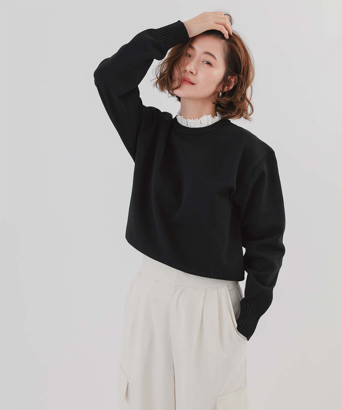 ur's「襟付きニットプルオーバー」|ニット・セーター|