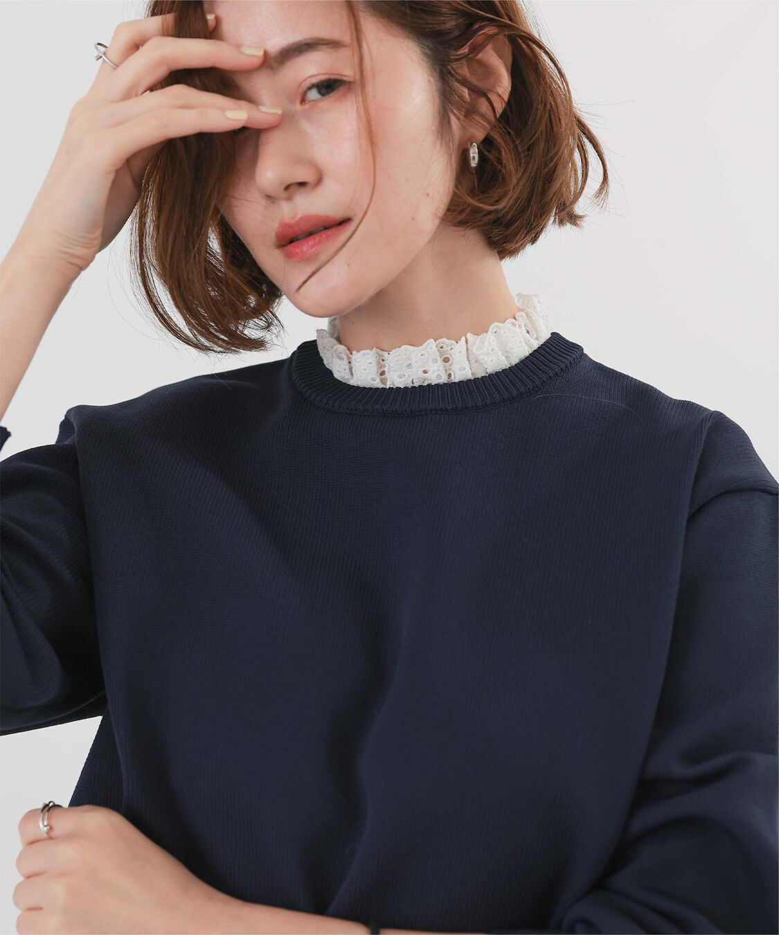 ur's「襟付きニットプルオーバー」|ニット・セーター|