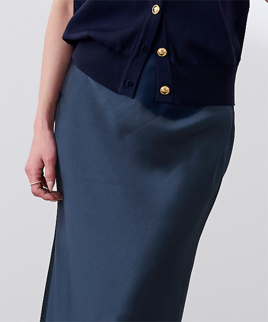 ur's「レースサテンマーメイドスカート」|スカート|