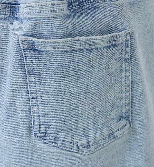  「ウェスト折り返しデニムミニスカート」|スカート|