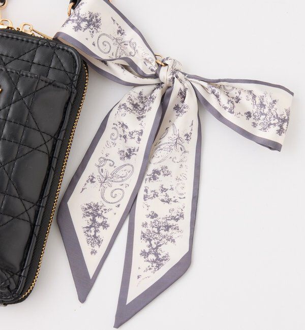  「スカーフ付きキルティングスマホショルダー」|ショルダー・メッセンジャー|