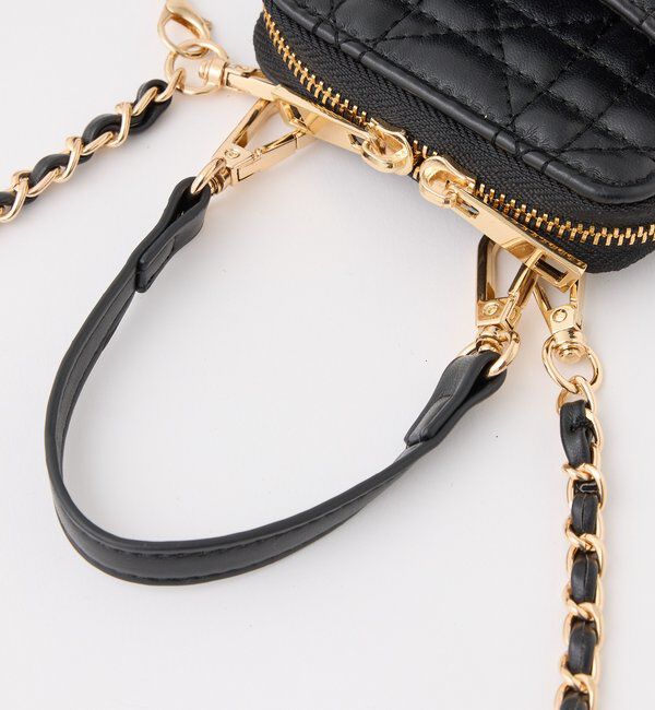  「スカーフ付きキルティングスマホショルダー」|ショルダー・メッセンジャー|