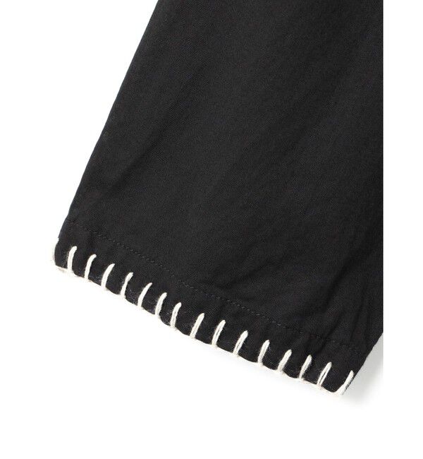 mizuiro ind「mizuiro ind ブランケットステッチワイドワンピース」|ワンピース|