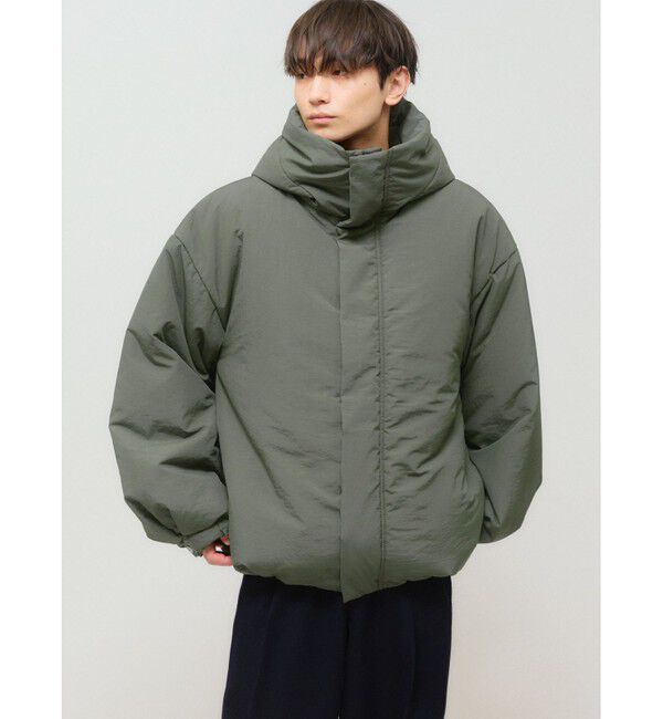 MIDIUMISOLID「MIDIUMISOLID フード付きパディングブルゾン」|その他|