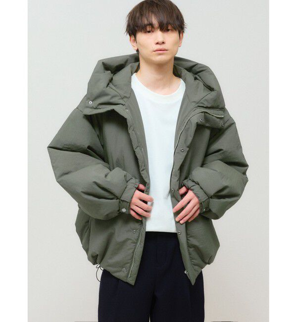 MIDIUMISOLID「MIDIUMISOLID フード付きパディングブルゾン」|その他|