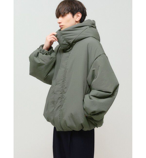 MIDIUMISOLID「MIDIUMISOLID フード付きパディングブルゾン」|その他|