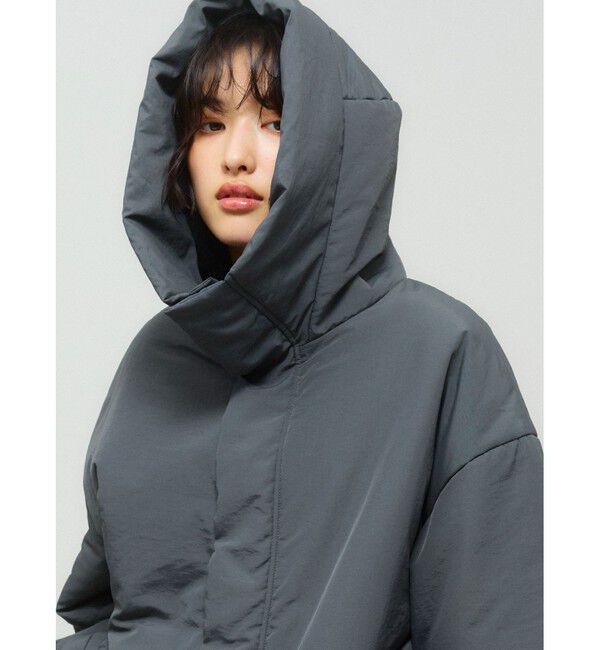 MIDIUMISOLID「MIDIUMISOLID フード付きパディングブルゾン」|その他|