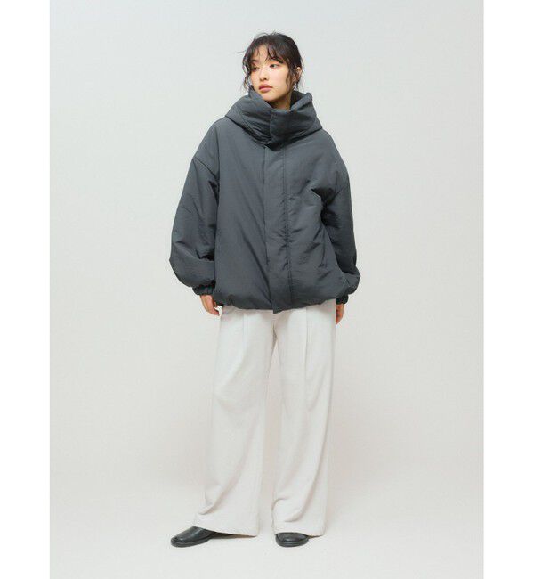 MIDIUMISOLID「MIDIUMISOLID フード付きパディングブルゾン」|その他|