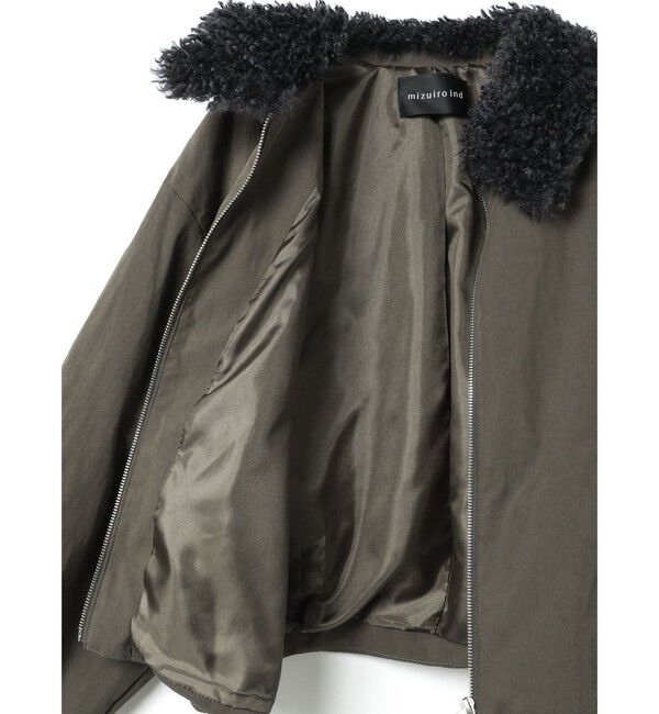 mizuiro ind「mizuiro ind ボアカラーショートジャケット」|その他|