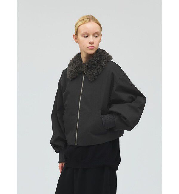 mizuiro ind「mizuiro ind ボアカラーショートジャケット」|その他|