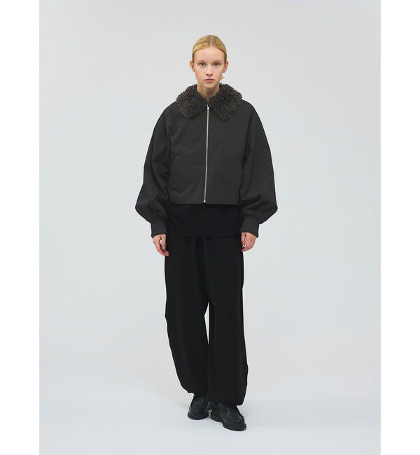 mizuiro ind「mizuiro ind ボアカラーショートジャケット」|その他|