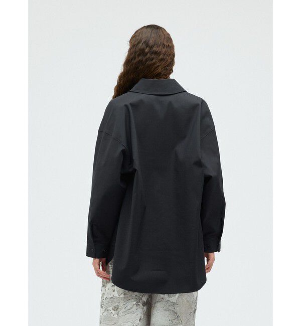 mizuiro ind「mizuiro ind ダブルクロスワイドシャツブルゾン」|その他|