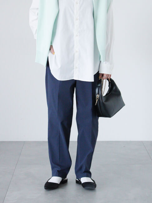 Lugnoncure「ストレッチテーパードパンツ」|その他|ネイビー