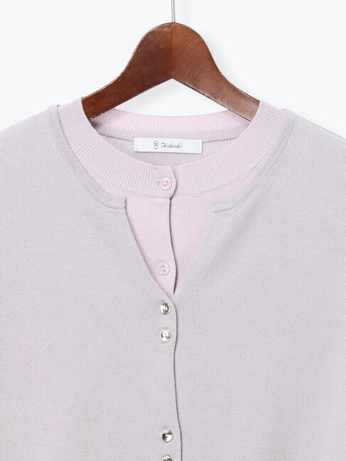 Te chichi「配色レイヤードカーディガン」|カーディガン|