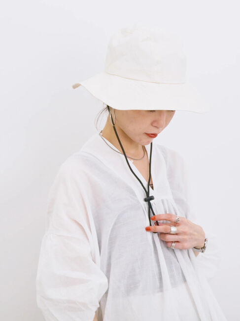 Samansa Mos2 blue「◎シフォンタックブラウス」|シャツ・ブラウス|