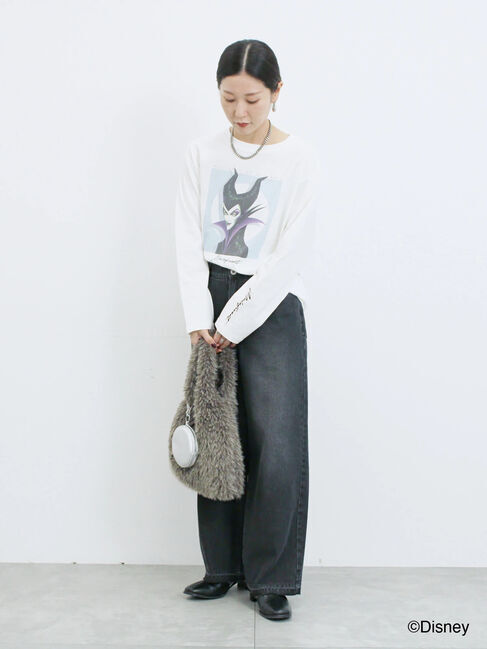 Samansa Mos2 blue「【Disney】ヴィランズ/ロンT」|Tシャツ・カットソー|