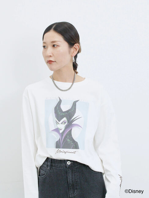 Samansa Mos2 blue「【Disney】ヴィランズ/ロンT」|Tシャツ・カットソー|