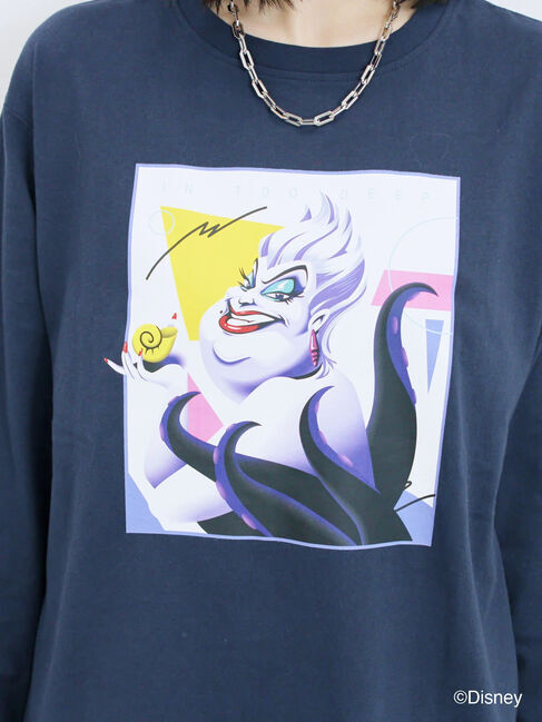 Samansa Mos2 blue「【Disney】ヴィランズ/ロンT」|Tシャツ・カットソー|