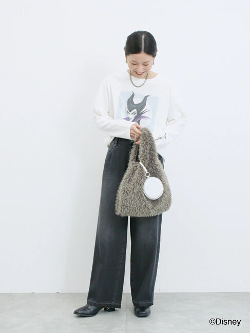 Samansa Mos2 blue「【Disney】ヴィランズ/ロンT」|Tシャツ・カットソー|