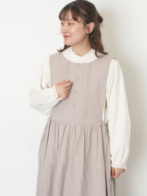 Samansa Mos2「【WEB限定】バックスリットジャンスカ」|ワンピース|