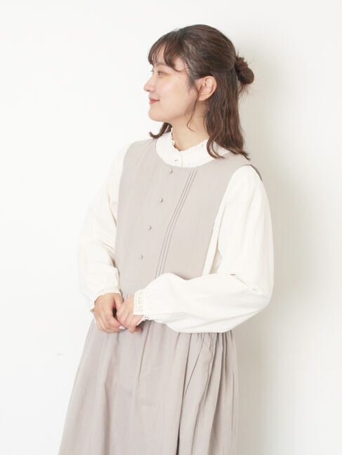 Samansa Mos2「【WEB限定】バックスリットジャンスカ」|ワンピース|