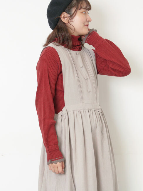 Samansa Mos2「【WEB限定】バックスリットジャンスカ」|ワンピース|