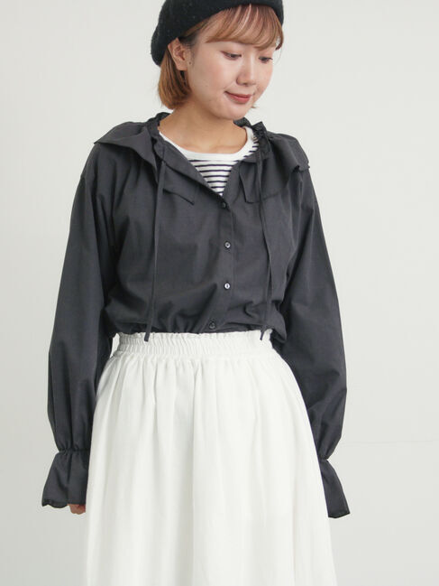 Samansa Mos2「フリル襟ブラウス」|シャツ・ブラウス|