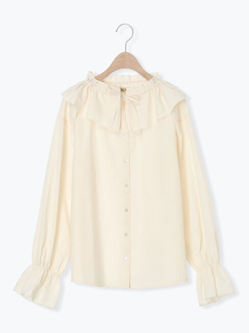 Samansa Mos2「フリル襟ブラウス」|シャツ・ブラウス|