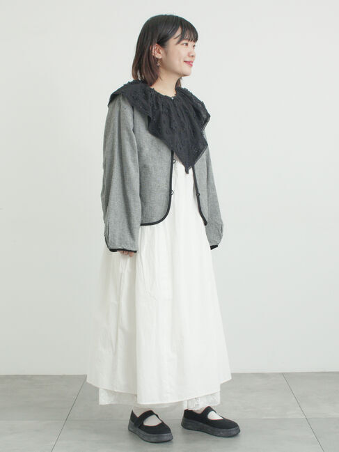 Samansa Mos2「ローズ柄レーススクエアネックワンピース」|ワンピース|