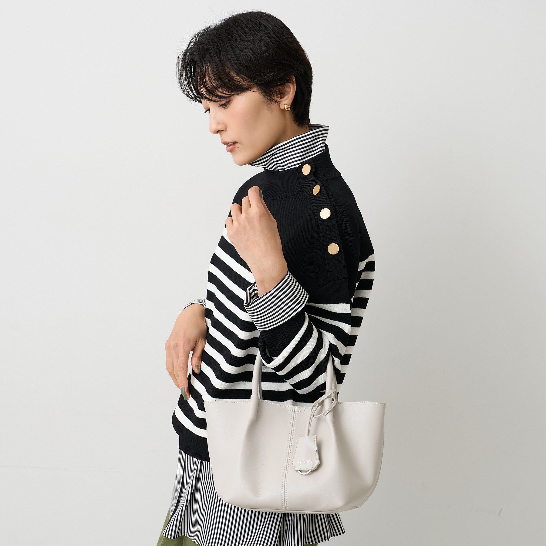 UNTITLED「スプリットレザーミニトート」|トートバッグ|