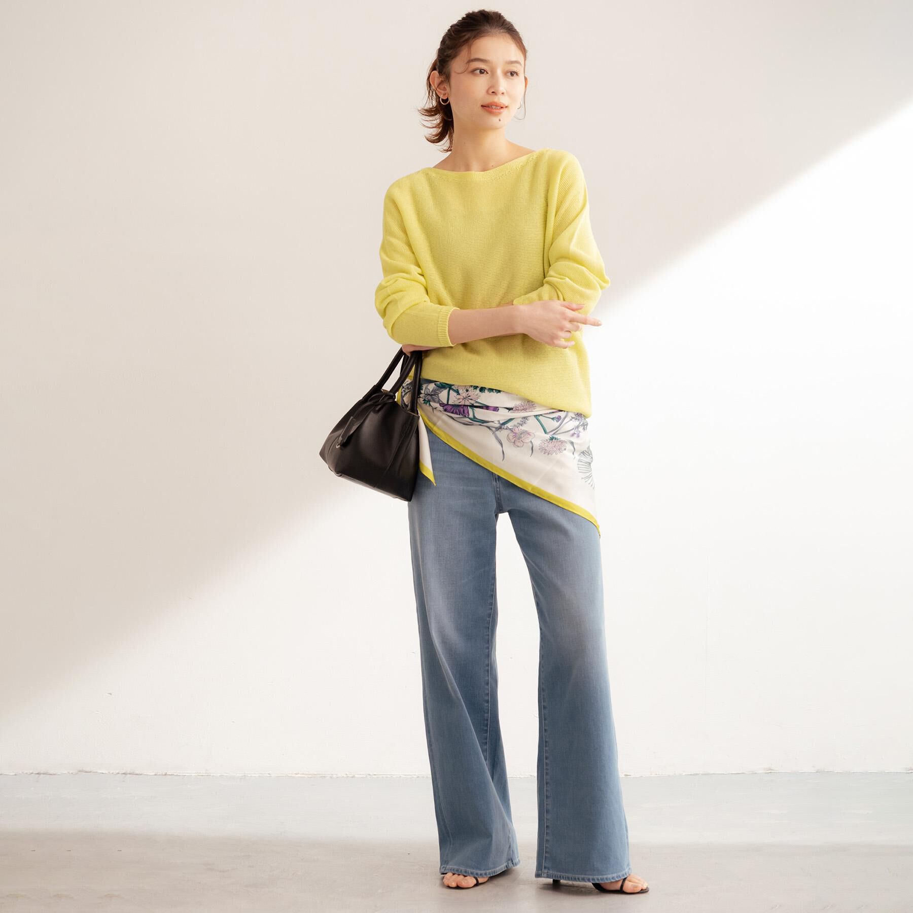 UNTITLED「ドライタッチボートネックニット」|ニット・セーター|