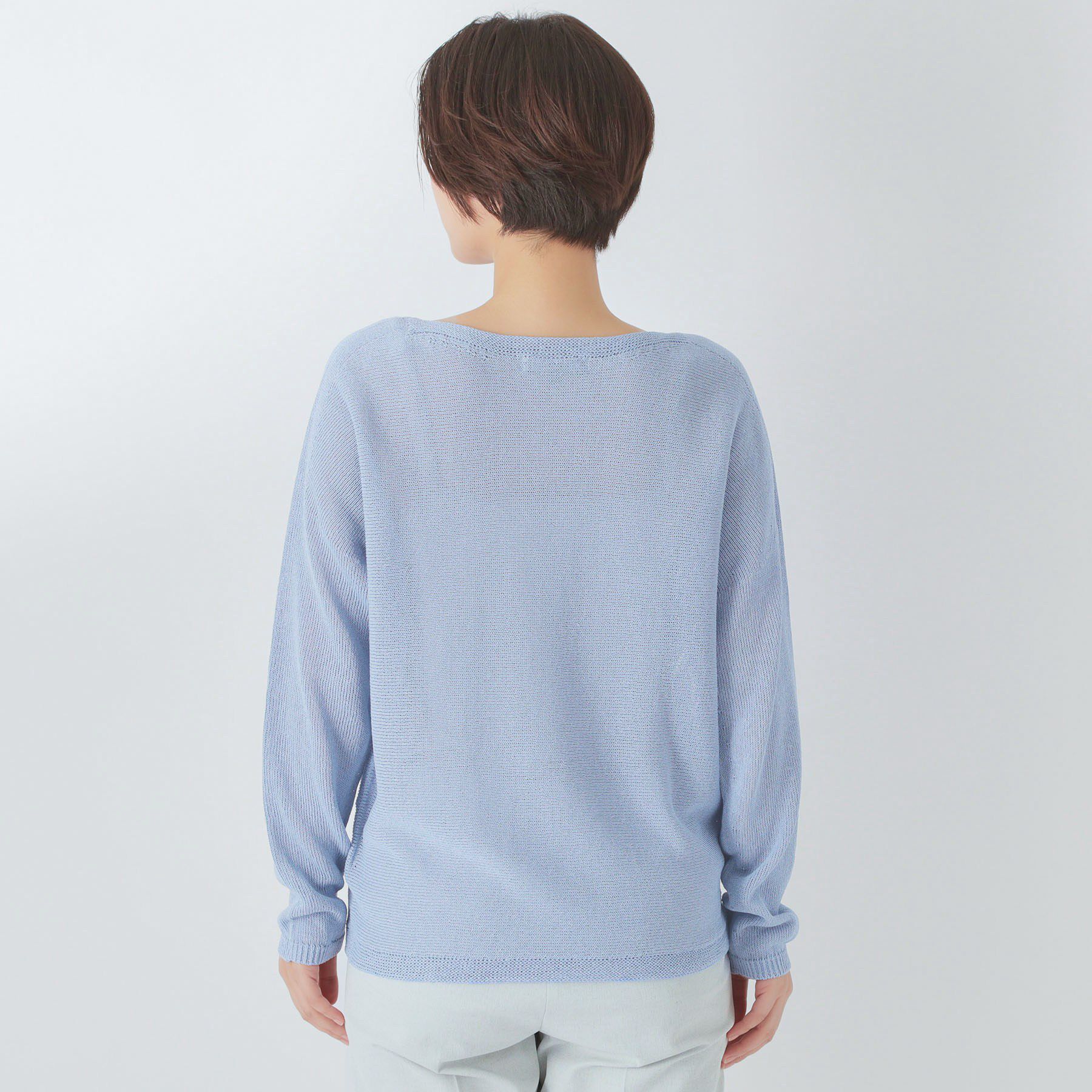 UNTITLED「ドライタッチボートネックニット」|ニット・セーター|