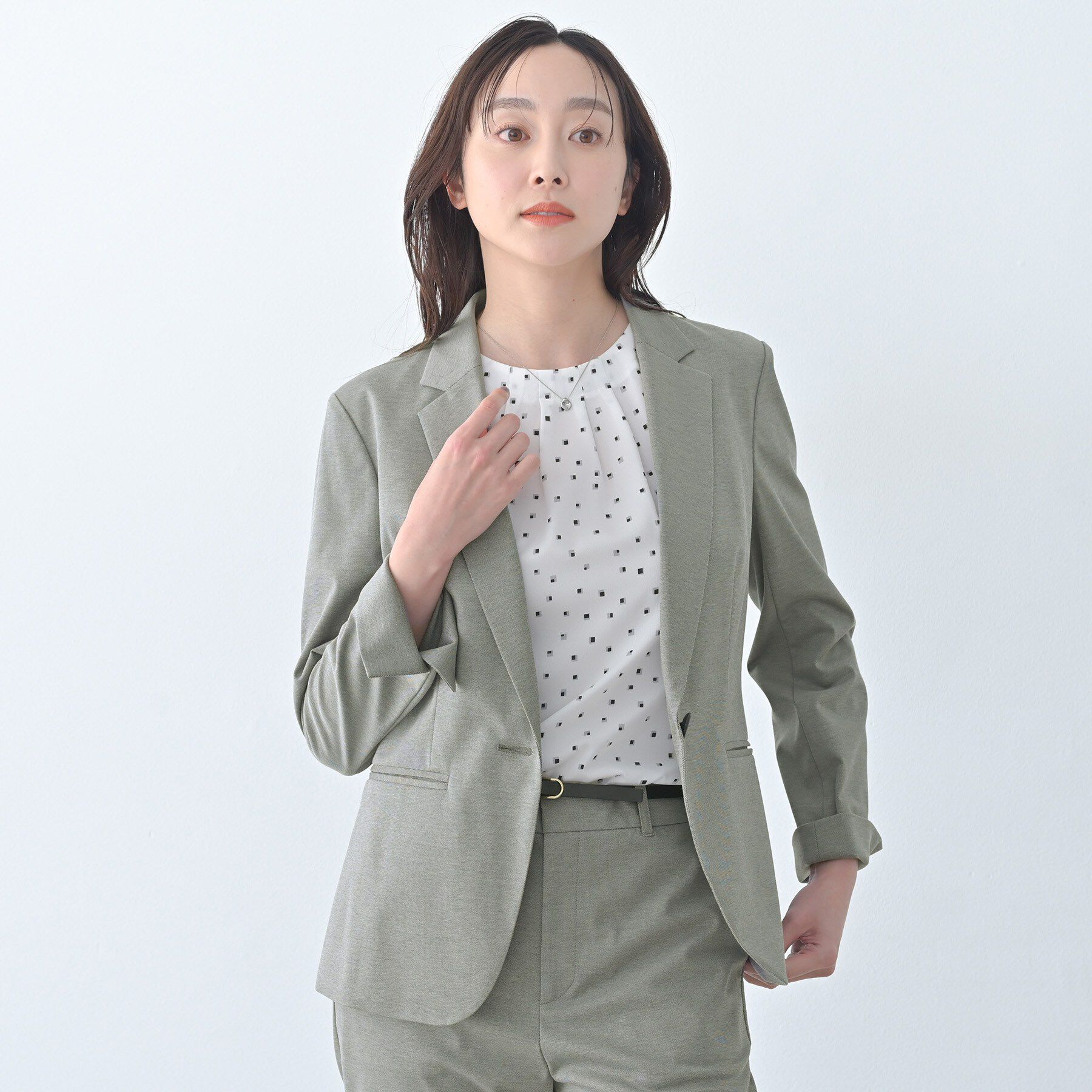 UNTITLED「ジャージテーラードジャケット」|テーラードジャケット|チャコールグレー(0