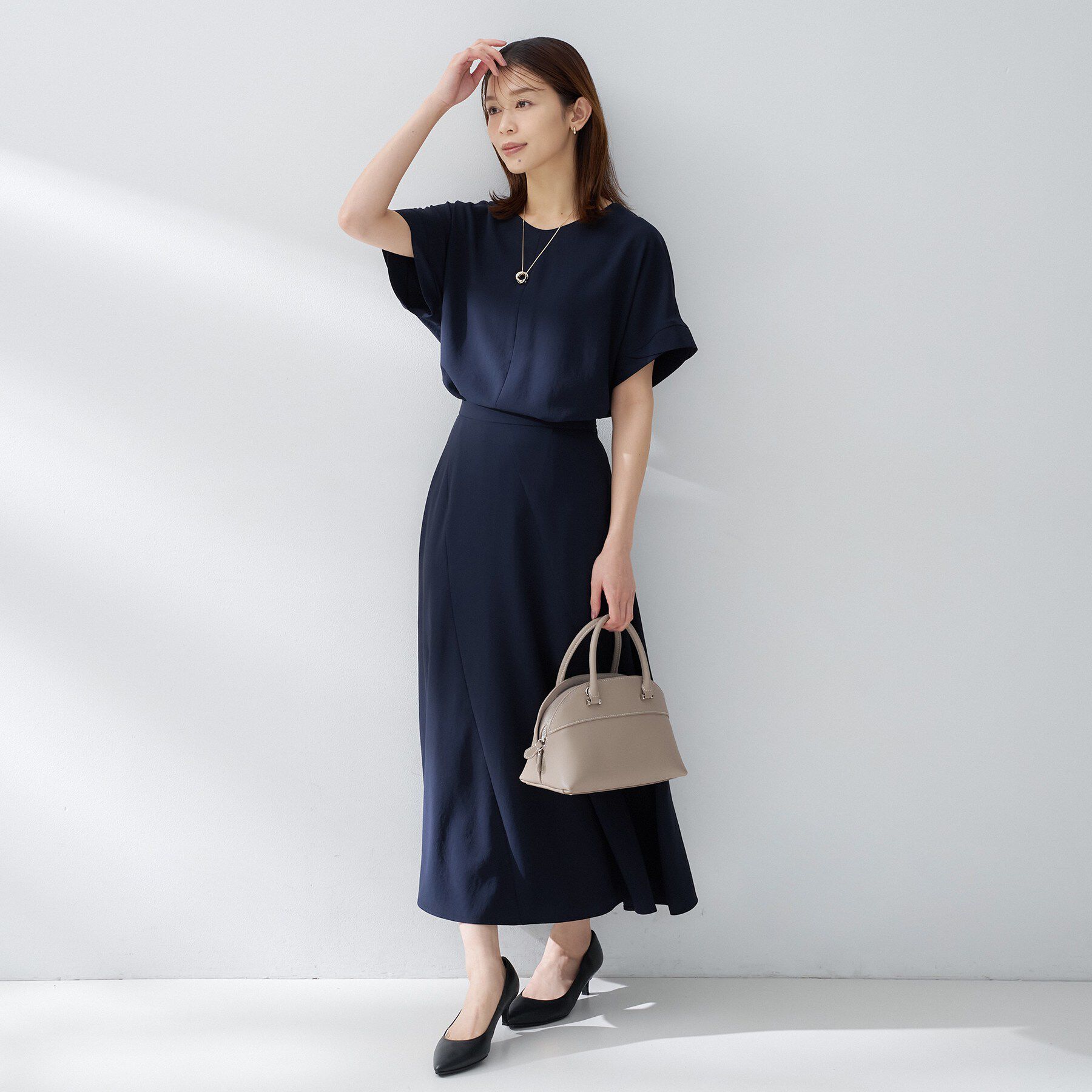 UNTITLED「【夏の名品セットアップが今年も登場！/はっ水/遮熱】リラクミスト フレアスカート」|スカート|