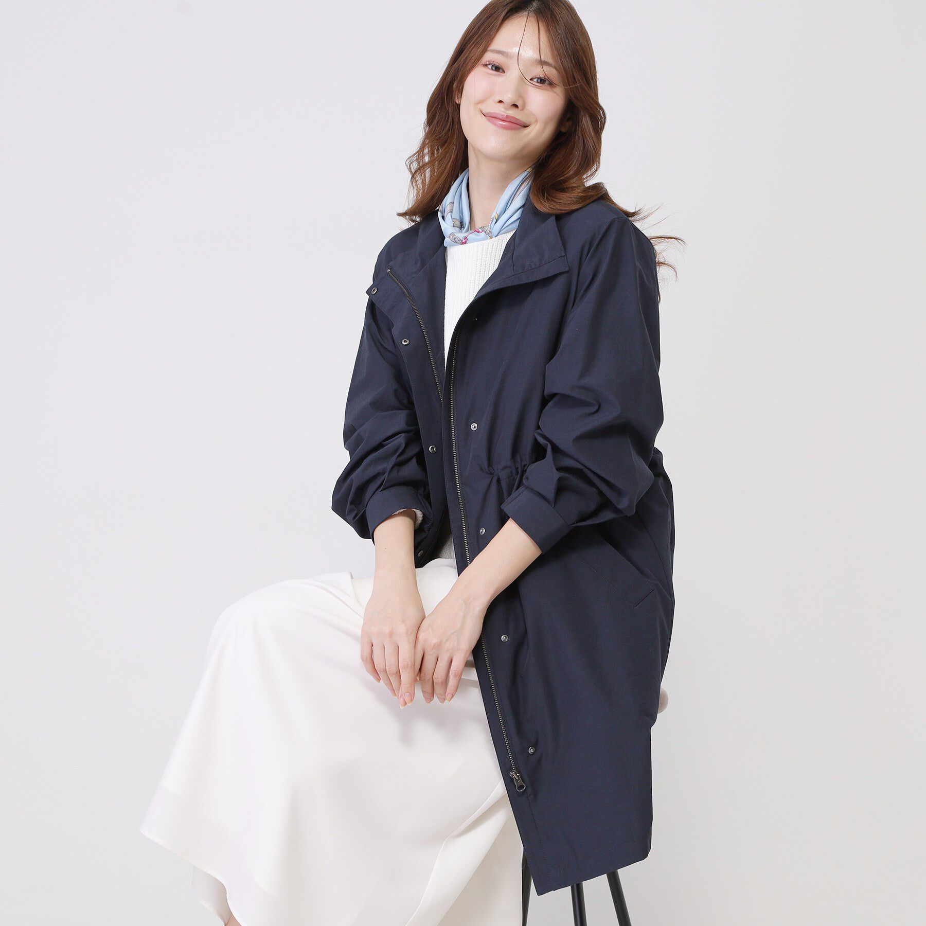 COUP DE CHANCE「【手洗い可／ライナー取り外し可】モッズコート」|ミリタリー・モッズコート|ネイビー(094)