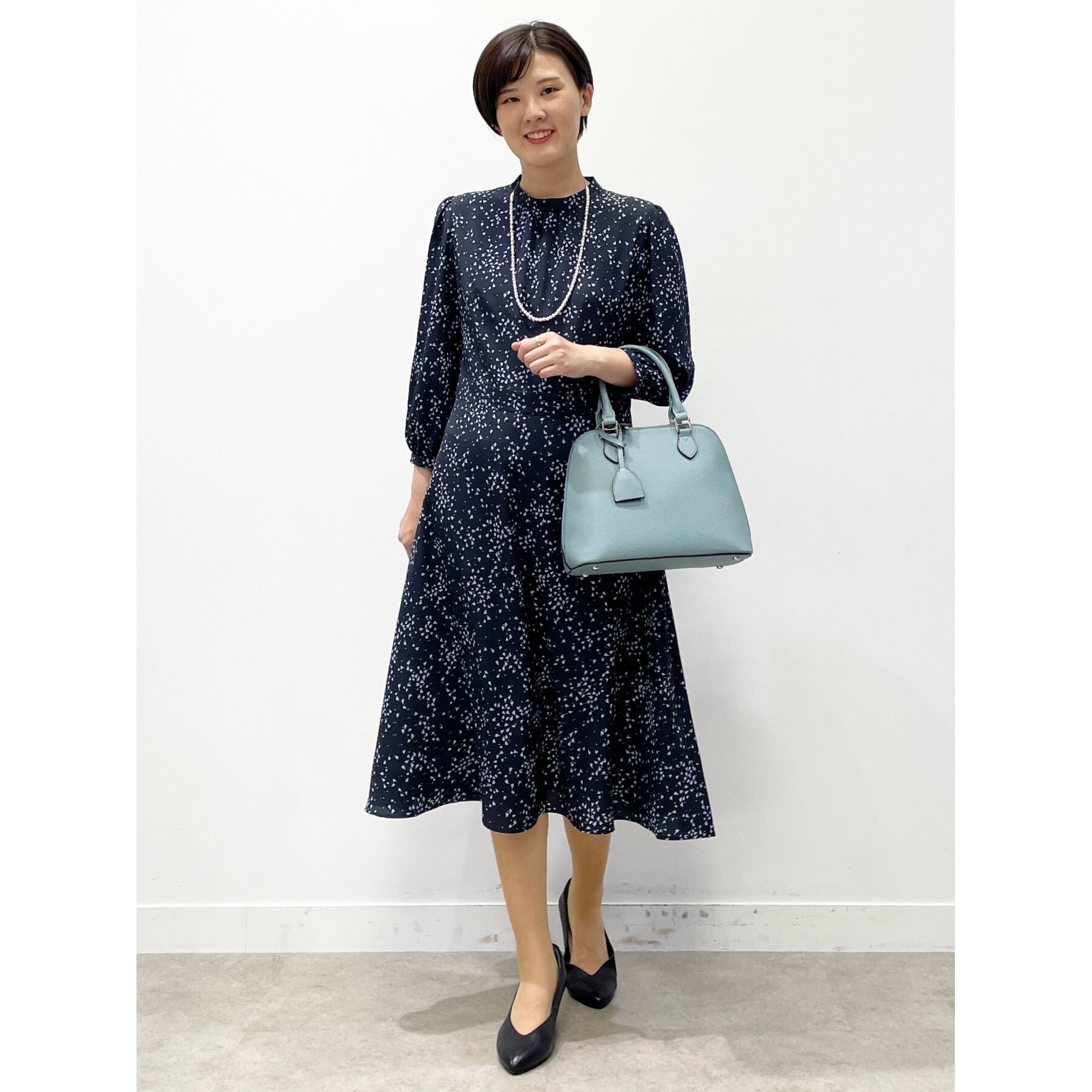 Reflect「【フォーマル/マシンウォッシュ可】フラワープリントワンピース」|ワンピース|