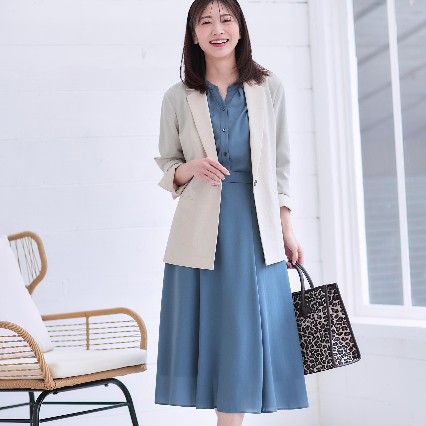 Reflect「【マシンウォッシュ可／ウエスト総ゴム／セットアップ可】エアリーロングスカート」|スカート|