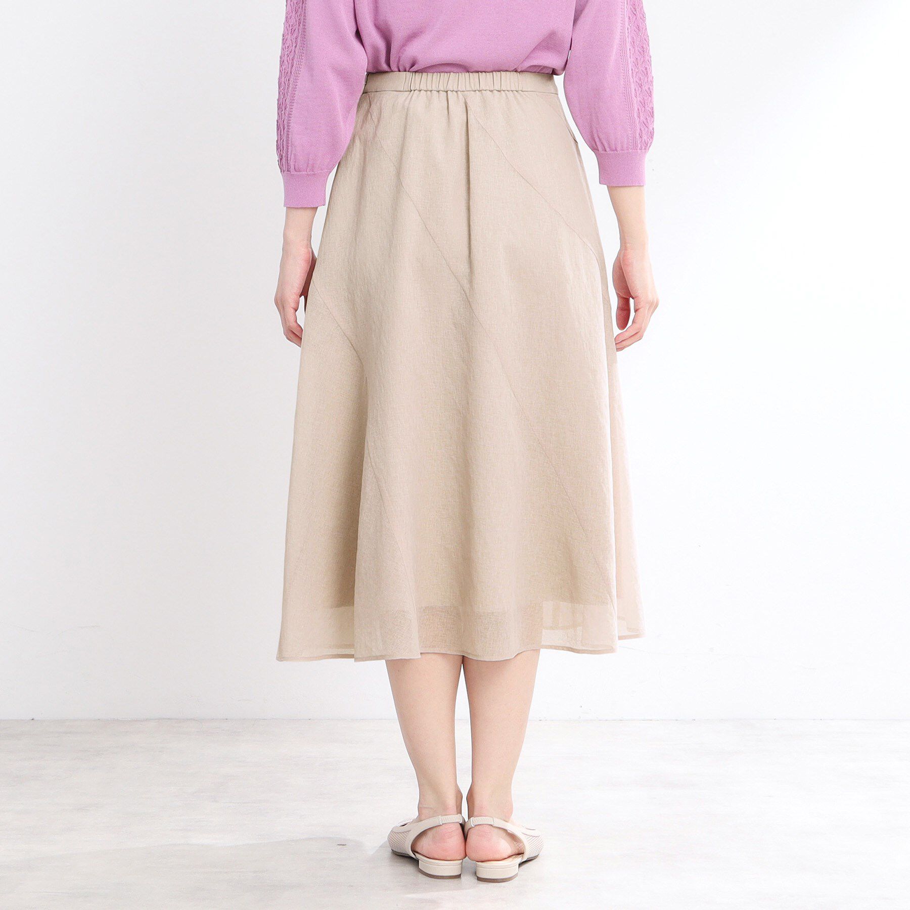 Reflect「【手洗い可】シアーガーゼフレアスカート」|スカート|