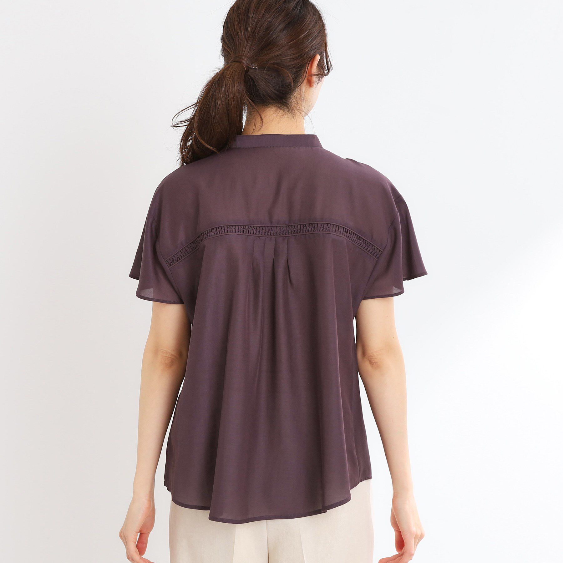 Reflect「【選べる7色◎／手洗い可】フロントピンタックデザインブラウス」|シャツ・ブラウス|