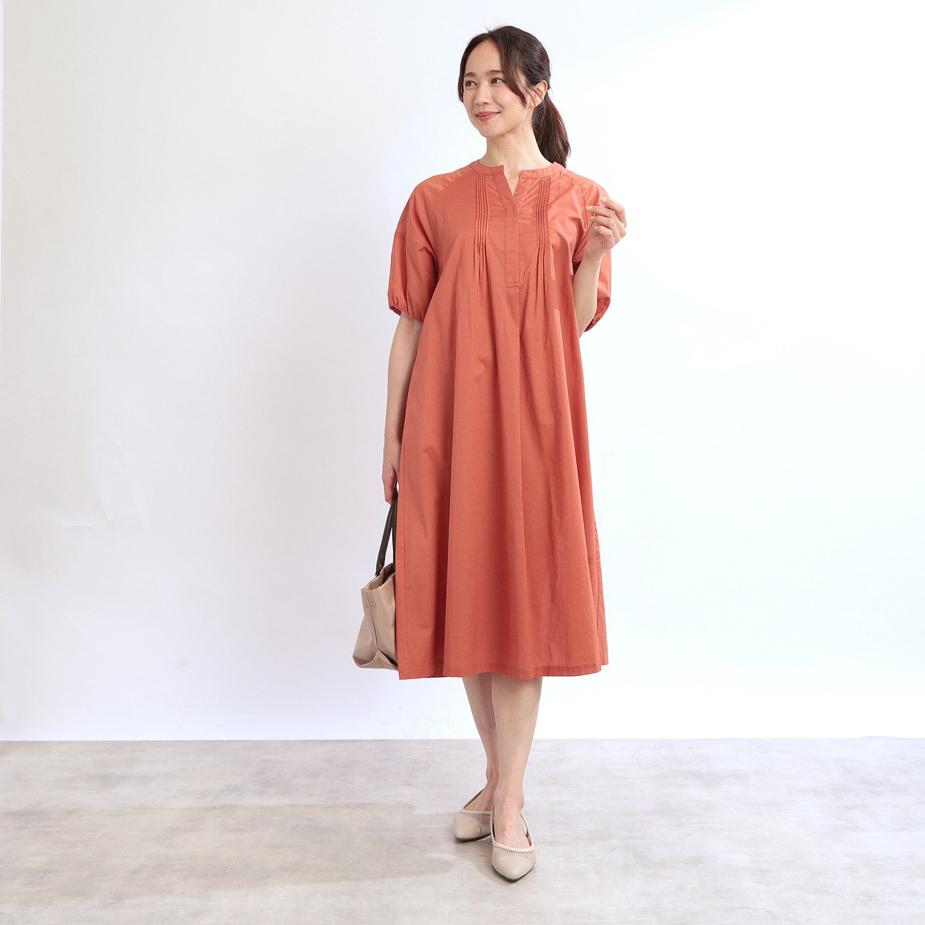 Reflect「【夏SALE／E‐QUALITY／レイヤードスタイルにも◎】ラグランスリーブワンピース」|ワンピース|