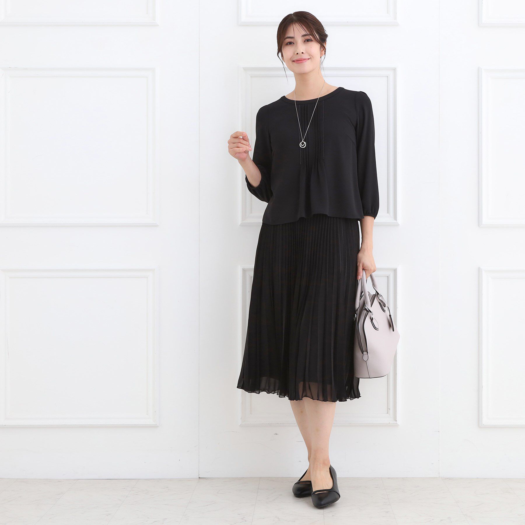 Reflect「【お仕事に◎】シフォンジョーゼットプリーツスカート」|スカート|