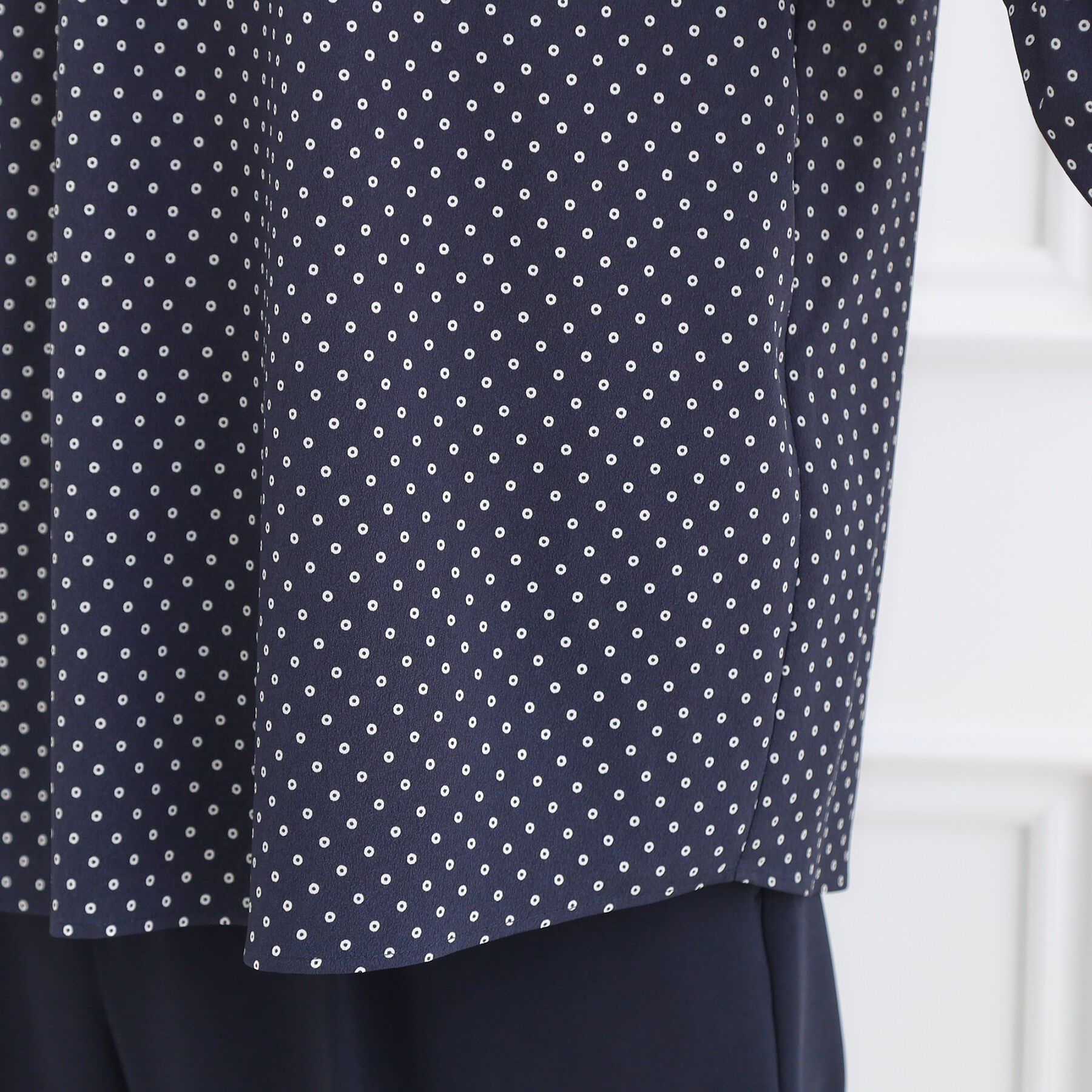 Reflect「【お仕事に◎】ドットプリントブラウス」|シャツ・ブラウス|