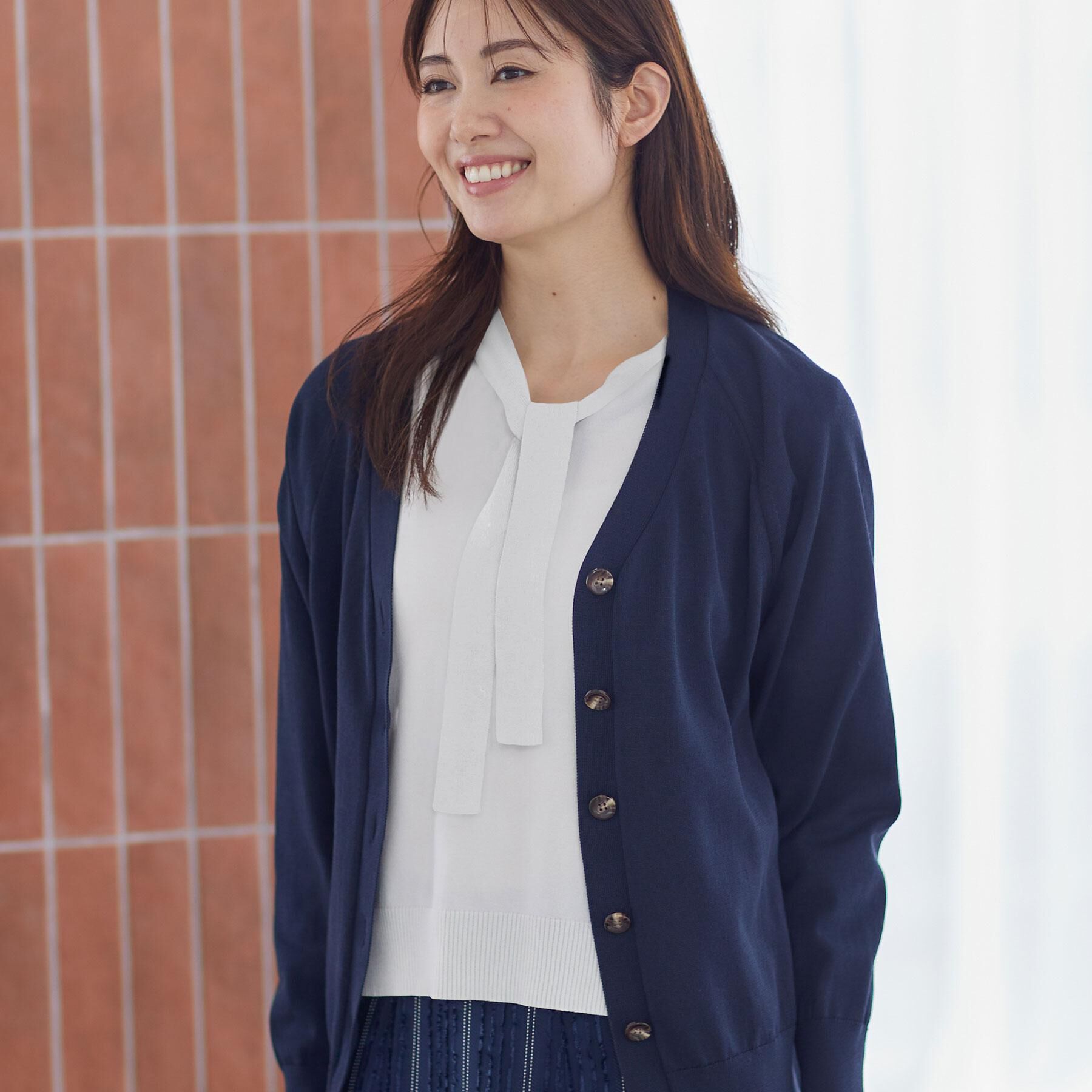 Reflect「ハイゲージVネックカーディガン」|カーディガン|