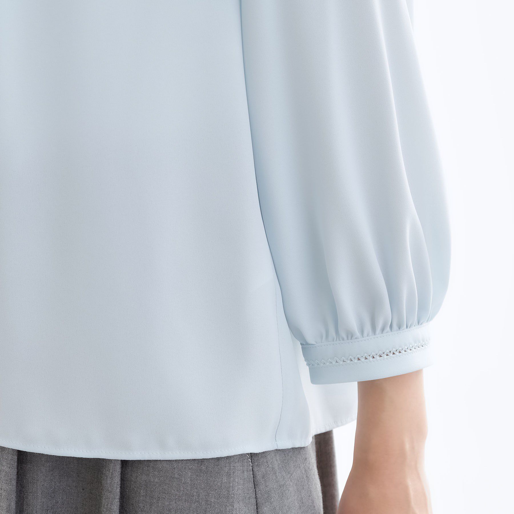 Reflect「タックスタンドカラーブラウス」|シャツ・ブラウス|