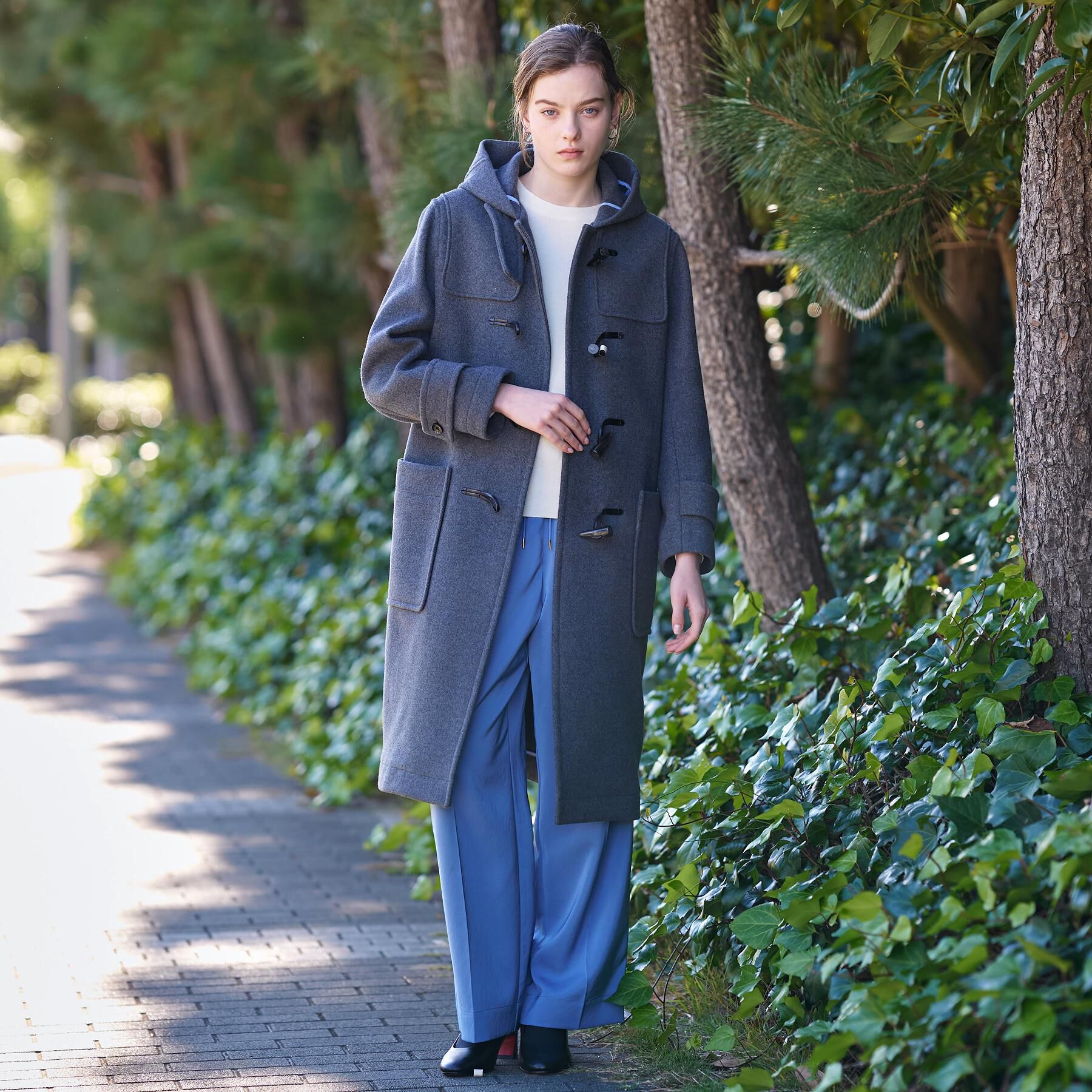 DRESSTERIOR「Superfineリサイクルメルトンダッフルコート」|ダッフルコート|