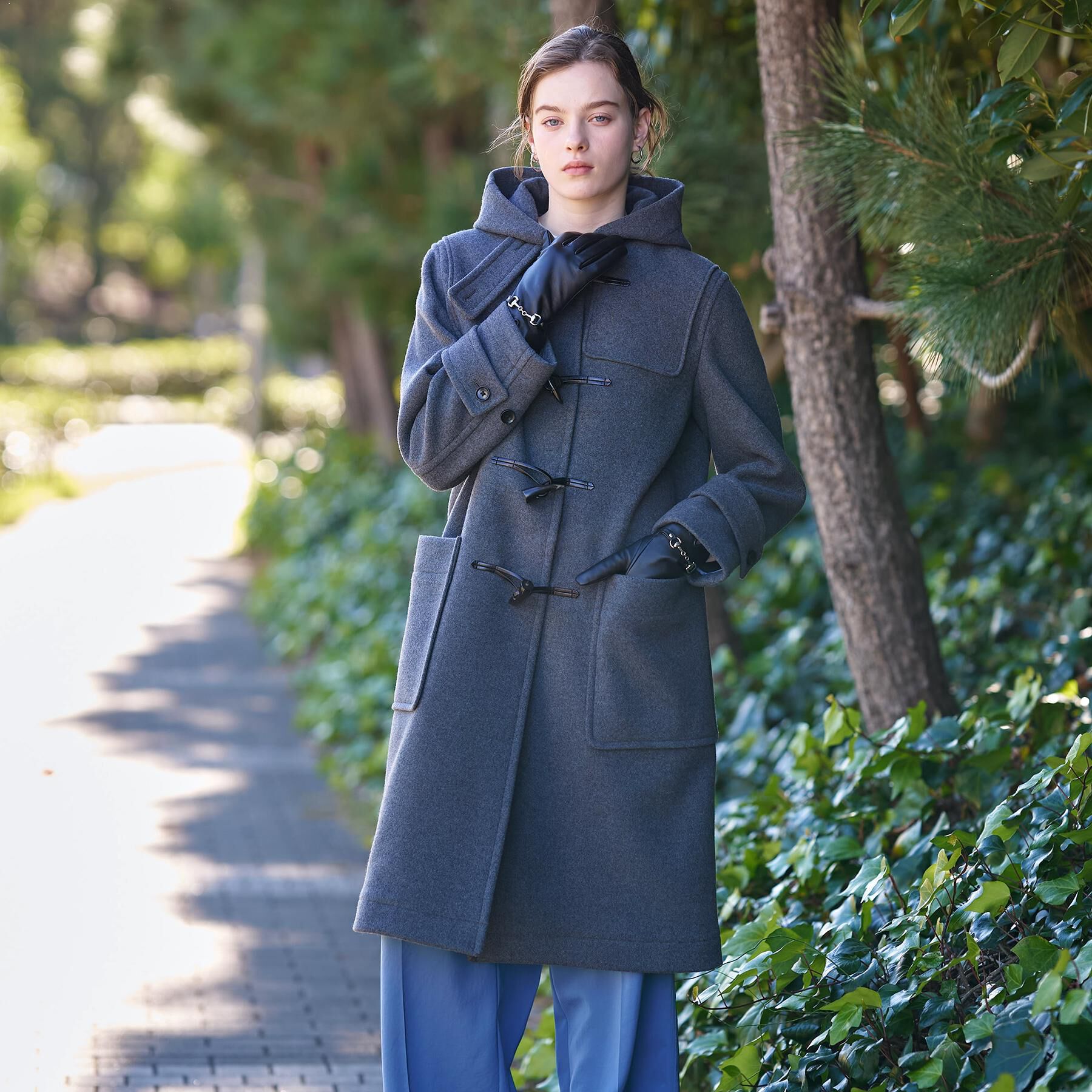 DRESSTERIOR「Superfineリサイクルメルトンダッフルコート」|ダッフルコート|