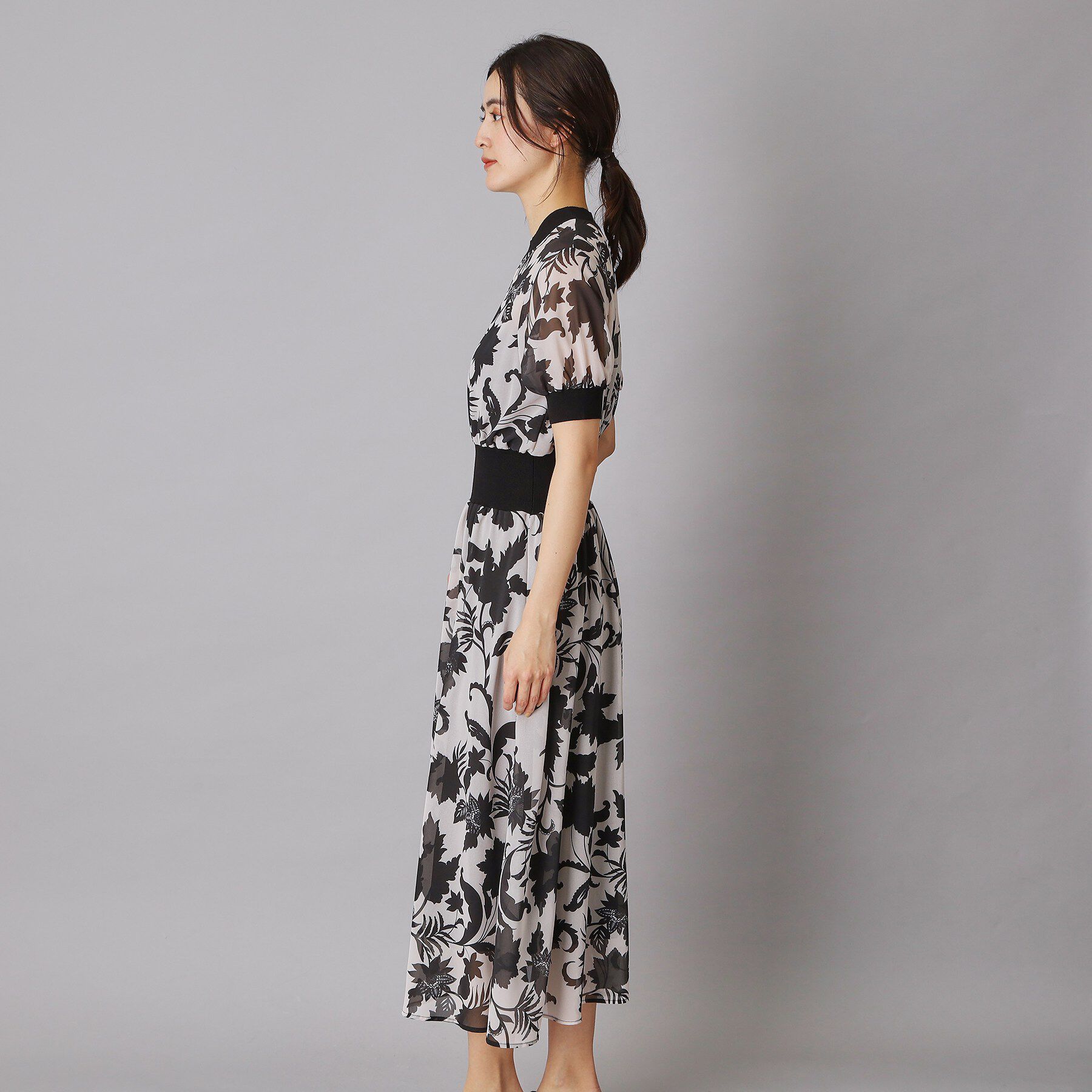 DRESSTERIOR「【大人MUSE5月号掲載】シアー ボタニカル ドレス」|ワンピース|