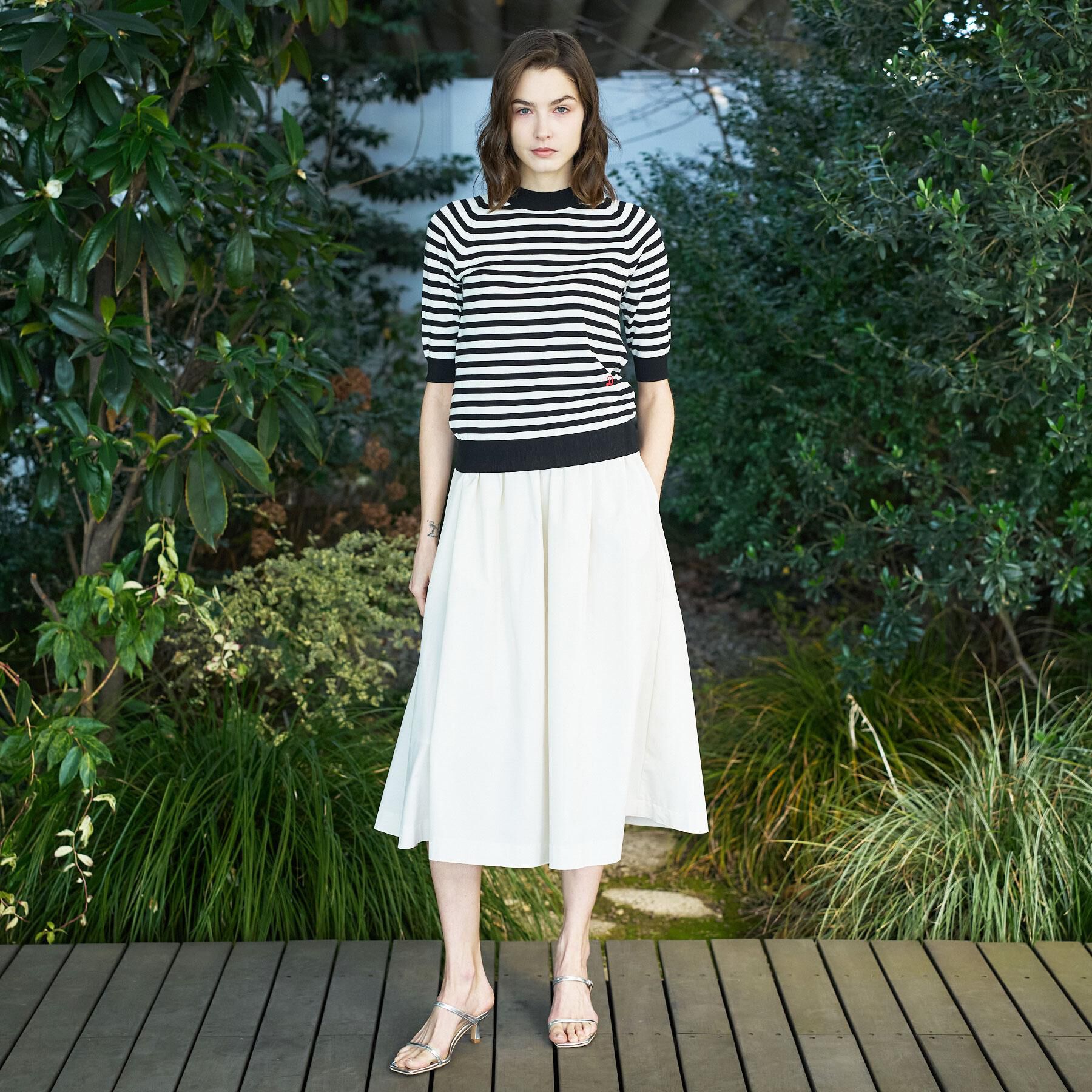 DRESSTERIOR「【大人MUSE5月号掲載】コットンシルクマルチボーダーニット」|ニット・セーター|